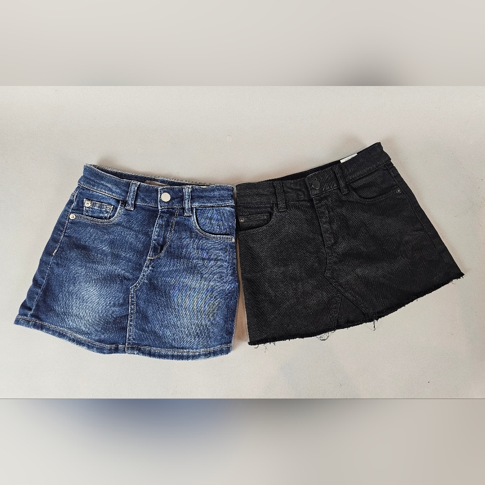 2 kids designer DL1961 jean skirts